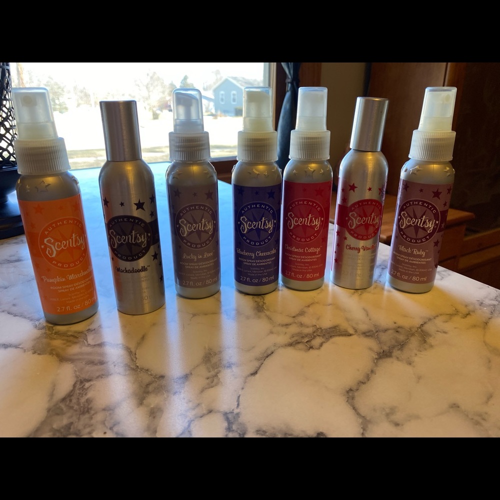 7 scentsy mists.